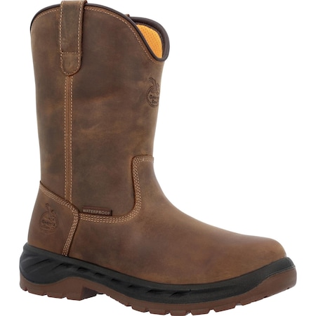 Georgia Boot OT, Waterproof Pull-On Work Boot, 13 W, 10 in Height, Brown GB00523  W  130